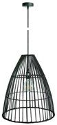 Φωτιστικό Οροφής Φ45x50 Black VK/03126PE/45 VKLed Bamboo