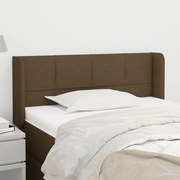 vidaXL Κεφαλάρι με Πτερύγια Σκούρο Καφέ 83x16x78/88 εκ. Υφασμάτινο