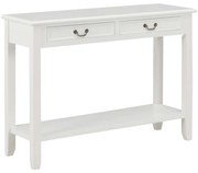 vidaXL Τραπέζι Κονσόλα Λευκό 110 x 35 x 80 εκ. Ξύλινο