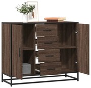 vidaXL Sideboard καφέ δρυς 92x35x76 cm Ξύλινο μηχανουργικό ξύλο