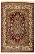 Χαλί Persia 5649 Burgundy με κρόσσι - 160x230