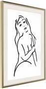 Αφίσα - Shape of a Woman - 40x60 - Χρυσό - Με πασπαρτού