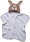 Κάπα Bebe Βαμβακερή 70x90εκ. Smile 4894 Λευκή-Καφέ Das Baby