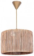 Φωτιστικό Οροφής Zale 207371 Ε27 28x28x65cm Natural Megapap Bamboo,Ξύλο