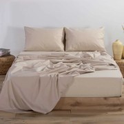Σεντόνι Υπέρδιπλο Επίπεδο (240x270) Nef-Nef Homeware Basic Μπεζ