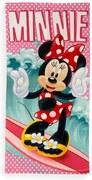 Πετσέτα Θαλάσσης Quick Dry Disney Home Minnie 36 70X140 Turquoise 100% Microfiber - Disney Home