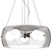 Φωτιστικό Οροφής Audi 103983 48,5x40/100cm 5xE27 60W Smoke Ideal Lux