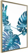 Αφίσα - Sapphire Monstera - 40x60 - Χρυσό - Χωρίς πασπαρτού