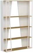 Βιβλιοθήκη Lissa 550ARN3434 123,6x32x179,6cm White-Oak