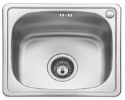 Karag BL 603 Νεροχύτης Κουζίνας Inox Σατινέ Ανοξείδωτο Ατσάλι 440 x 380 mm