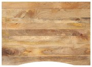 vidaXL Επιφάνεια Γραφείου Καμπύλη 100x80x2,5 εκ Μασίφ Ακατ. Μάνγκο
