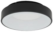 Φωτιστικό Οροφής - Πλαφονιέρα Nikki Round 11210 38x9,5cm 32W Led 4000K Black Nowodvorski