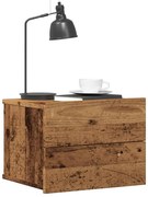 vidaXL Κομοδίνο Επιτοίχιο Όψη Παλαιού Ξύλου 40x32x30 εκ.