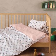 Σεντόνια Βρεφικά Taiko (Σετ 2τμχ) Light Pink Kentia Λίκνου 60x120cm 100% Βαμβάκι