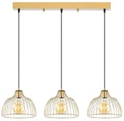 Φωτιστικό Οροφής - Ράγα Kozan 942FLG1476 101x28x126cm 3xE27 40W Gold Opviq