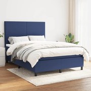 ΚΡΕΒΑΤΙ BOXSPRING ΜΕ ΣΤΡΩΜΑ ΜΠΛΕ 140X200 ΕΚ. ΥΦΑΣΜΑΤΙΝΟ 3141623