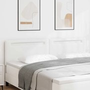 vidaXL Κεφαλάρι Επιτοίχιο με κεφαλάρι Λευκό 200 cm PVC