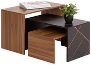 Intrahome ΤΡΑΠΕΖΙ ΣΑΛΟΝΙΟΥ ΣΕΤ 3ΤΜΧ SCASABLANCAINCASABLANCALTCASABLANCAIE-EUGENIE .12 ΜΕΛΑΜΙΝΗ ΚΑΡΥΔΙ-ΜΑΥΡΟ ΜΑΡΜΑΡΟ 65x35x45Υεκ intraho-1646774