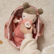 Πάνινη Κούκλα Μωρό Σε Καλαθούνα Little Dutch Rosa LD4553