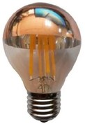 Λάμπα σφαίρα COG LED Half Silver Glamour E27 ντιμαριζόμενη 4W ACA GLAMO4WWDIMG Rose Gold