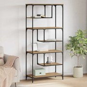 vidaXL Βιβλιοθήκη artisan δρυς 81 x 36 x 176 εκ Επεξεργασμένο ξύλο