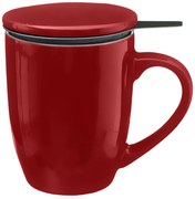 Κούπα Τσαγιού 320ml Με Καπάκι &amp; Φίλτρο S-D Lid Red 154002D