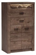 INDIANAPOLIS chest of drawers I6 dark ash tree