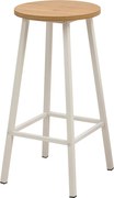 Σκαμπό Λευκό GODER 32x32x65