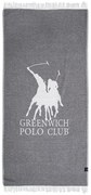 Πετσέτα Θαλάσσης - Παρεό 3903 85x170 Grey-Ivory Greenwich Polo Club Beach 85x170cm Μουσελίνα