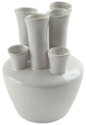 Βάζο Tubes 61858 18cm White Ceramic