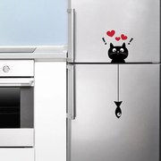 Αυτοκόλλητο Ψυγείου Ango Cat &amp; Fish 59002