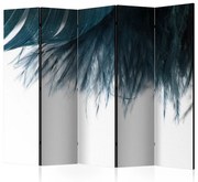 Διαχωριστικό με 5 τμήματα - Dark Blue Feather II [Room Dividers] 225x172