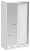 Ντουλάπα Δίφυλλη Korredor 361-000048 120x60x220cm White Δίφυλλη