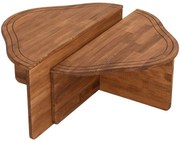 Τραπέζι Σαλονιού Altopiano 552NOS2254 90x45x40cm Light Walnut