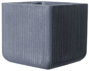 Κασπώ Πήλινο Stripe B-4170-8 30x30x27cm Dark Grey Supergreens Clay