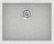 Νεροχύτης Κουζίνας Sanitec Classic 341 Ένθετος 50x40 εκ. - Granite White