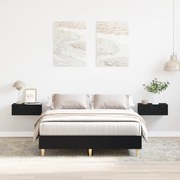 vidaXL Κρεβάτι 120x200 εκ σε Μαύρο Δρυς από Συνθετικό Ξύλο