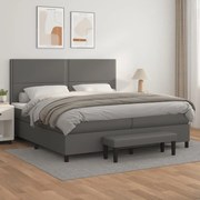 ΚΡΕΒΑΤΙ BOXSPRING ΜΕ ΣΤΡΩΜΑ ΓΚΡΙ 200X200 ΕΚ. ΣΥΝΘΕΤΙΚΟ ΔΕΡΜΑ 3137627