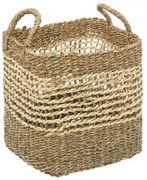 Καλάθι 07.168422B 32x29x25cm Natural-Beige Ψάθα