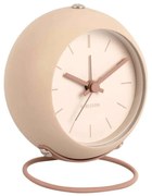 Ρολόι Επιτραπέζιο - Ξυπνητήρι Nirvana Globe KA5857SB 9,5x6x10cm Sand Karlsson Μέταλλο