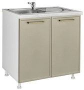 MATIS Επιδαπέδιο ντουλάπι νεροχύτη κουζίνας Alba D80S Ελιάς 80x60x85εκ. MATISKD80S78