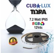 Ταινία LED 7,2W IP65 12V RGB 5M TORA 50-0041 Cubalux 500041