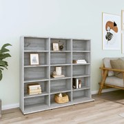 Έπιπλο για CD Γκρι Sonoma 100x23x89,5 εκ. Επεξεργασμένο Ξύλο 815484