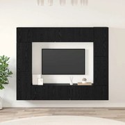 vidaXL Σετ επίπλου τηλεόρασης 8 pcs Μαύρη δρυς 80 x 30 x 30 εκ