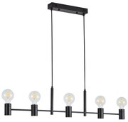 Κρεμαστό Φωτιστικό Οροφής 5xE27 120x95cm Adept Homelighting-77-8249-Μαύρο 77-8249