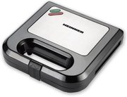 Τοστιέρα Heinner Magnet SM-K750BKS με ισχύ 750W, αντικολλητικές πλάκες γκριλ και χωρητικότητα 2 Τοστ