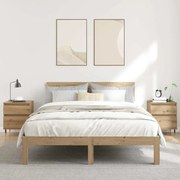 vidaXL Κομοδίνα 2 τεμ. τεχνίτης Δρυς 40 x 35 x 50 εκ. από Επεξεργ Ξύλο