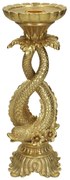 Κηροπήγιο ArteLibre Ψάρι Χρυσό Polyresin 10.5x10.5x27cm-05152085