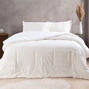 Γούνινο Κουβερτοπάπλωμα Υπέρδιπλο (220x240) Rythmos Etoile White