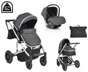 MONI ΜΕΤΑΤΡΕΠΟΜΕΝΟ ΚΑΡΟΤΣΙ 3 ΣΕ 1 ΜΕ ΚΑΘΙΣΜΑ ΑΥΤΟΚΙΝΗΤΟΥ THIRA GREY 3800146236045-3